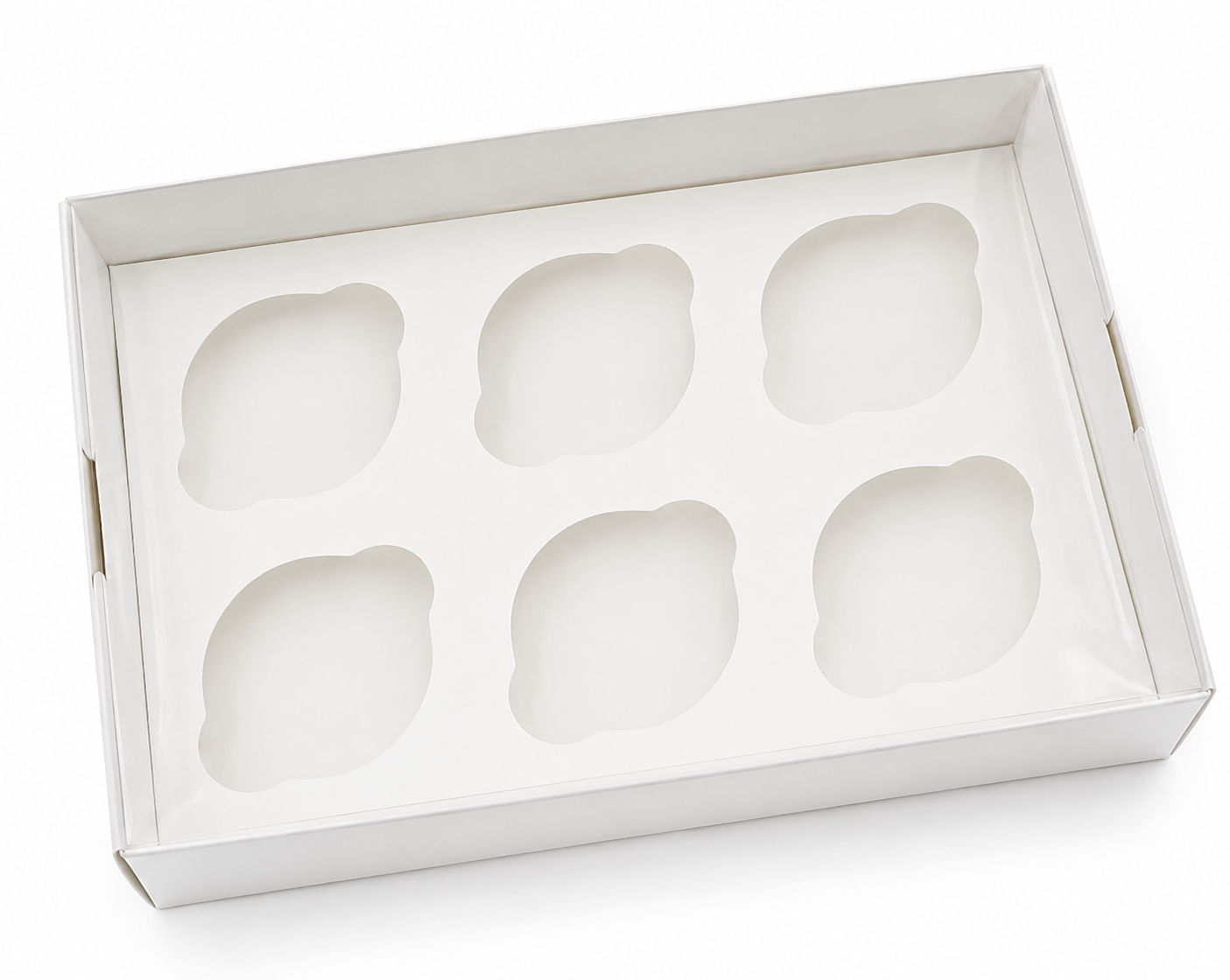6 Cupcakes Transparent Lid Box – Premium Clear Lid Cupcake Packaging Box