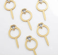 Wooden Rings for Cake Decoration – Pack of 10 Pcs | Decorative Wooden Hoops for Cakes & DIY Crafts