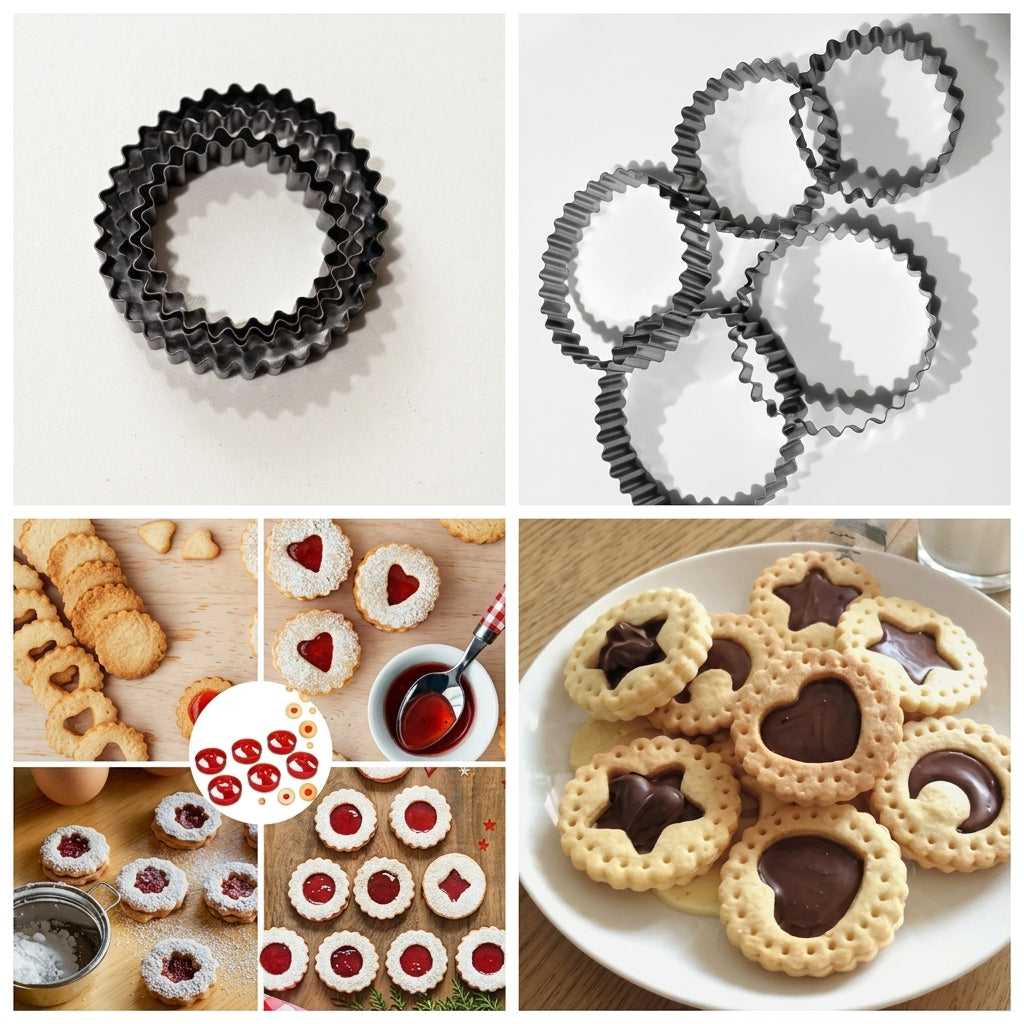 5 Pcs Big Patties Cutters – Fondant, Cookie & Baking Tools