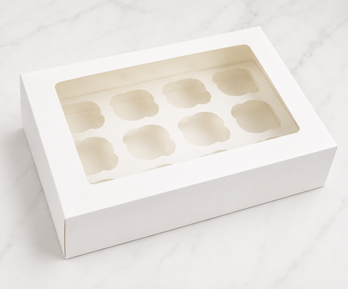 12 Cupcakes Box – Premium Cupcake Packaging Box for Safe Storage & Delivery