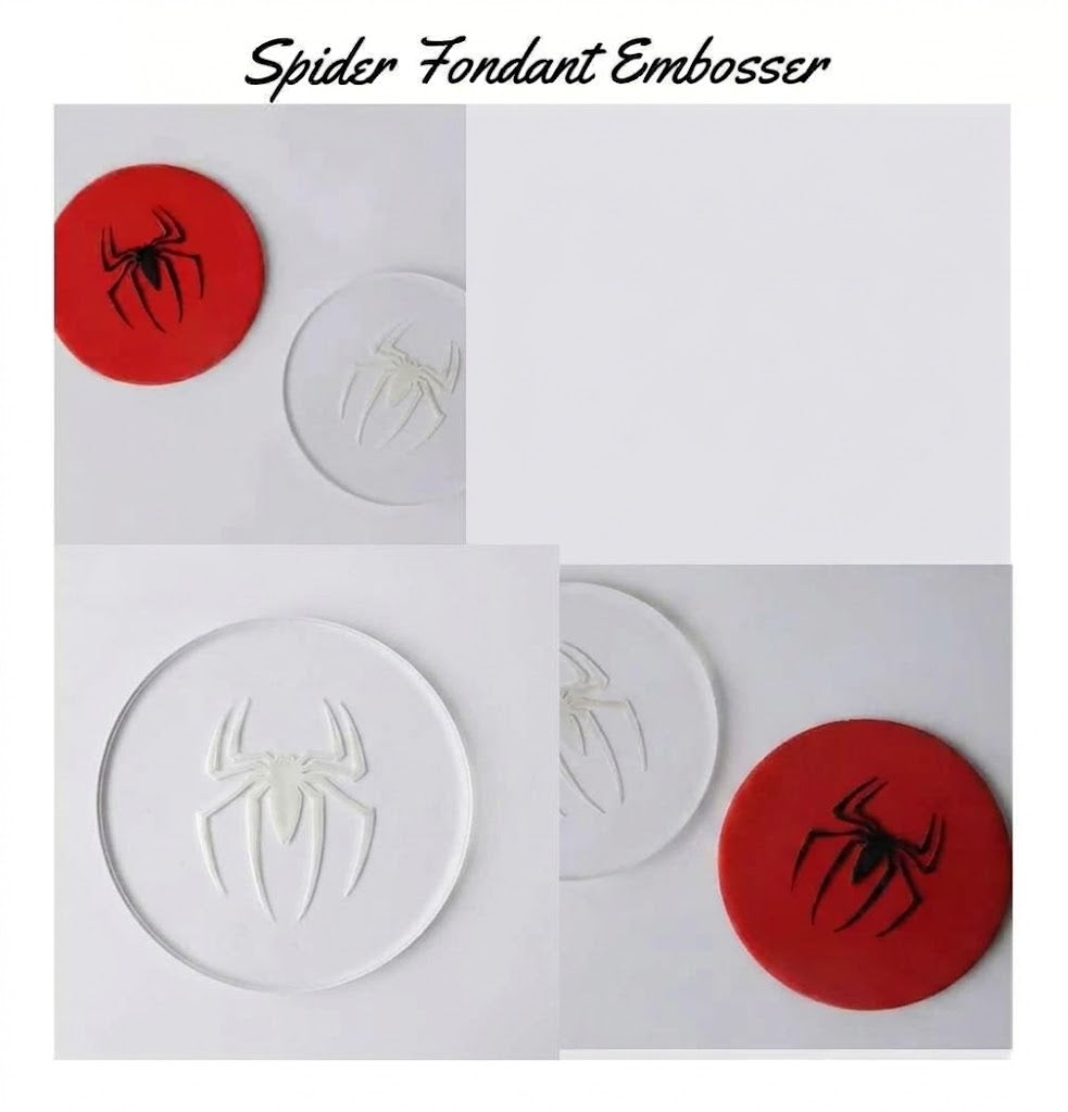 Spider Fondant Embosser – Cake & Cookie Decorating Tool
