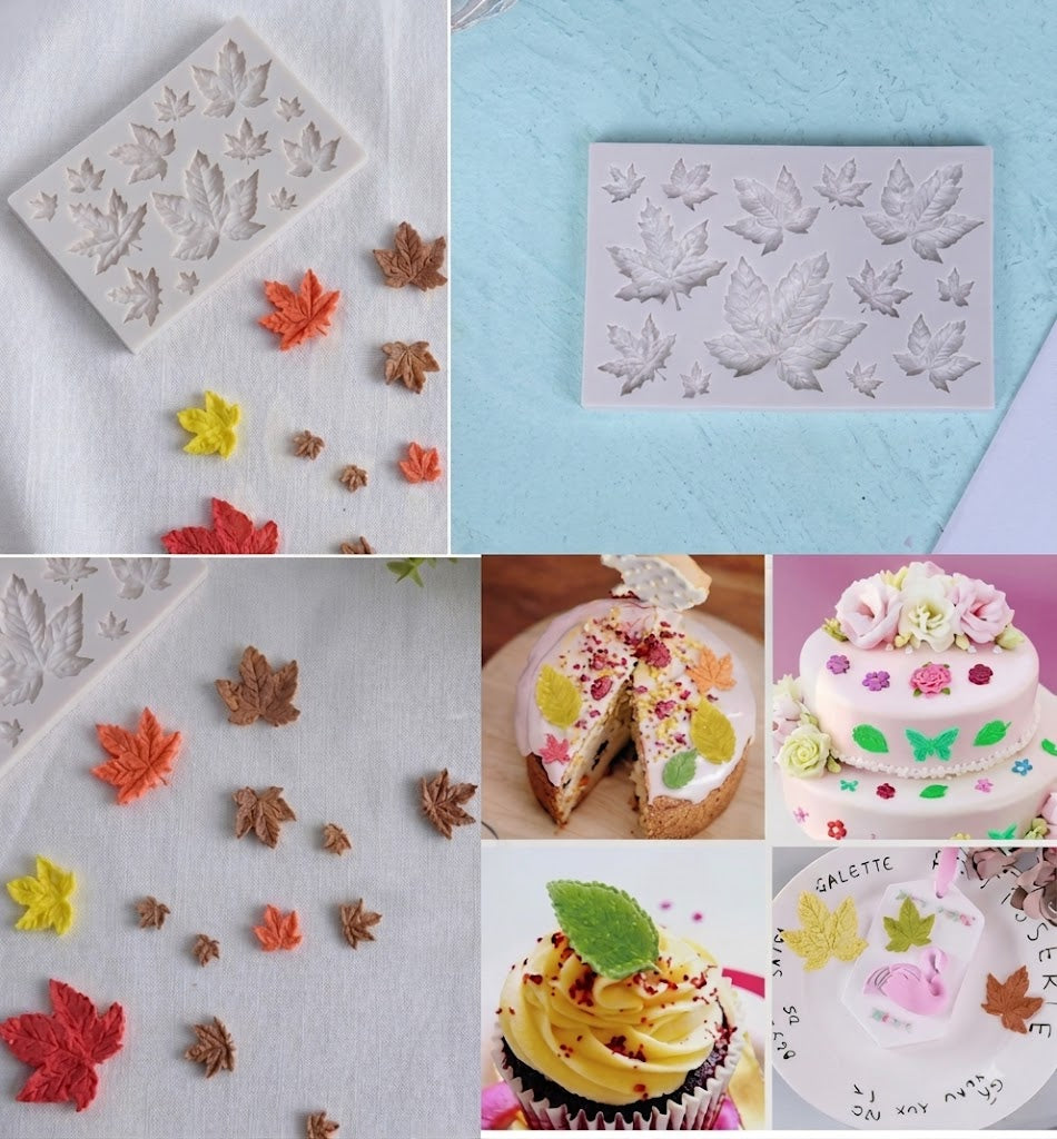 Spring Leaf Silicone Mold – Premium Leaf-Shaped Chocolate & Cake Decoration Mold