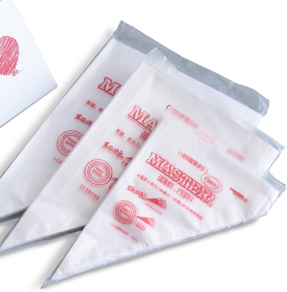 Medium Piping Bags Pack of 100 Pcs – Disposable Cake Decorating & Icing Bags