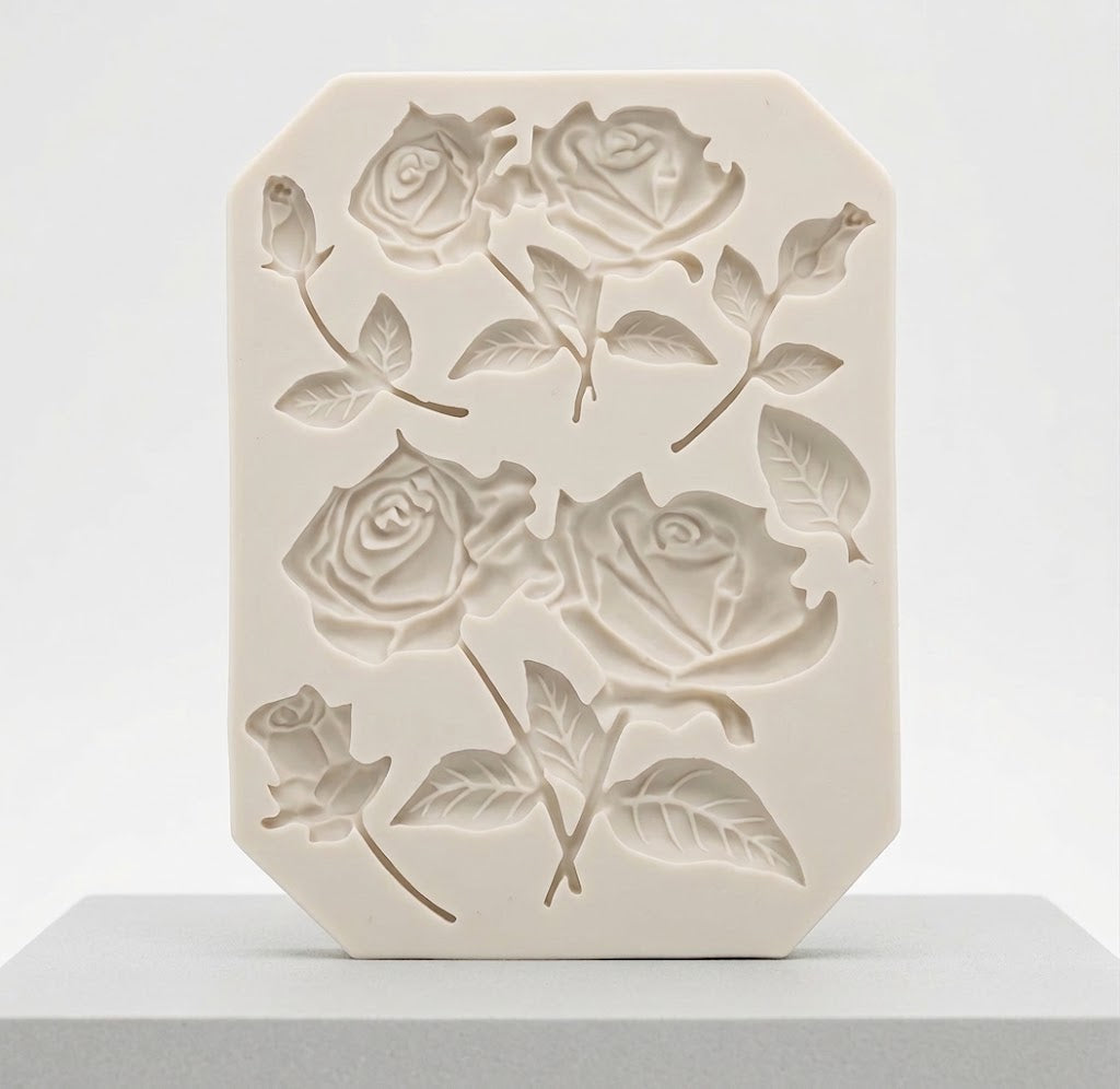 Rose Flower Silicone Mold – Premium Rose-Shaped Chocolate & Cake Decoration Mold