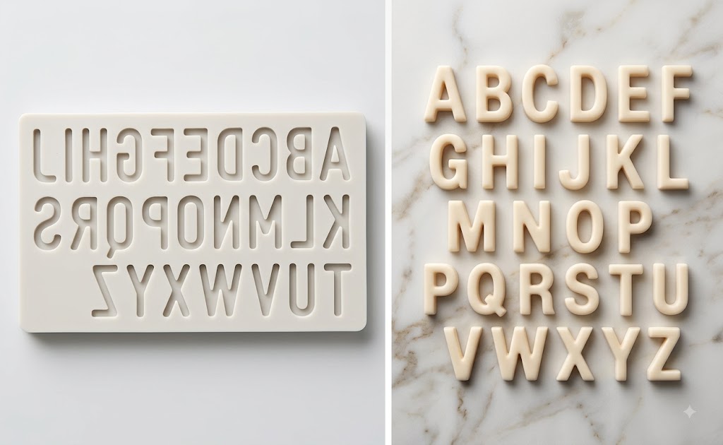 Alphabet Silicone Mold – Premium Letter-Shaped Chocolate & Cake Decoration Mold