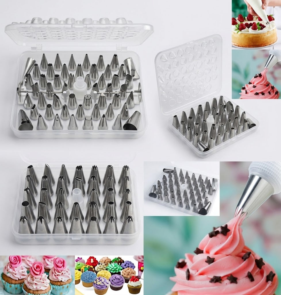 52 Pcs Nozzle Set – Complete Icing Piping Tips for Cake Decorating