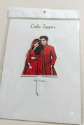 Cake Couple Topper for Cake Decorating (D-1) – Romantic Wedding & Anniversary Cake Decoration