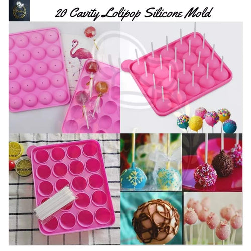 20 Cavity Lolipop Silicone Mold