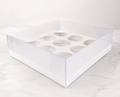 9 Cupcakes Transparent Lid Box – Premium Cupcake Packaging Box for Safe Storage & Delivery