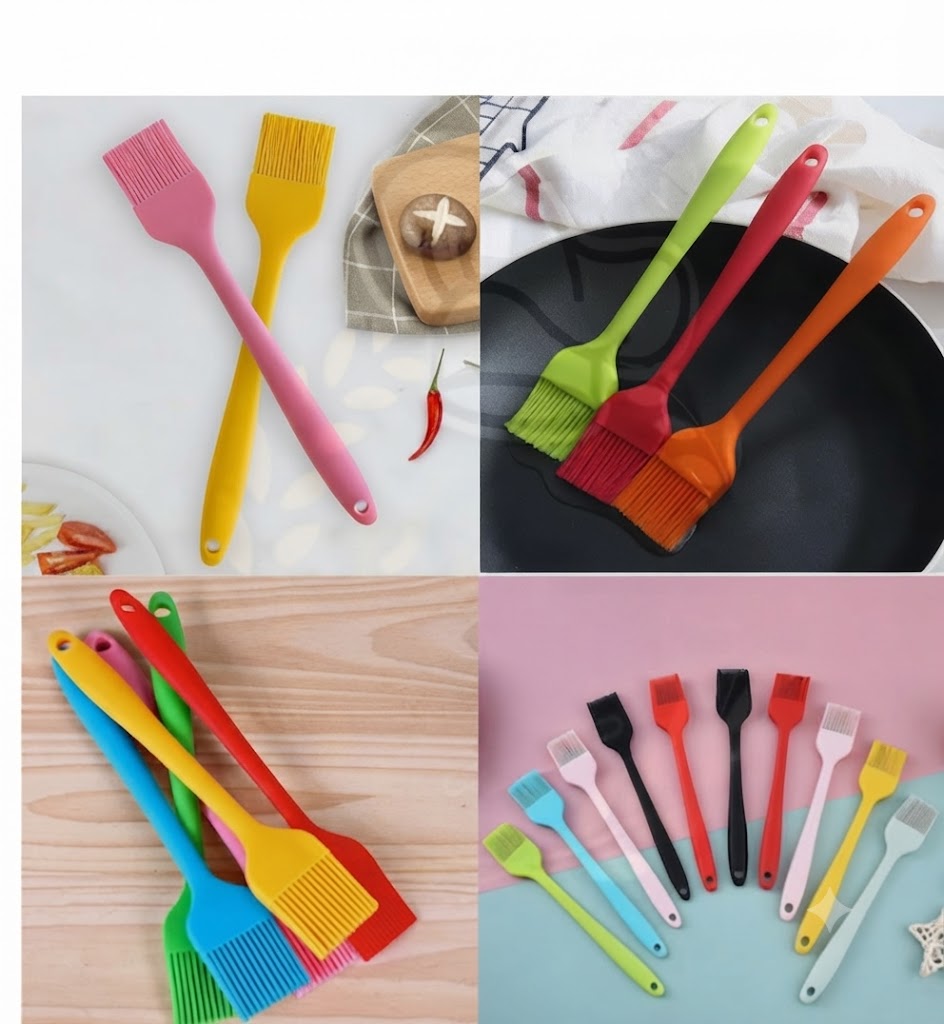 Small Full Silicone Pastry Brush – Heat-Resistant Baking Brush for Butter, Egg Wash & Cake Decorating