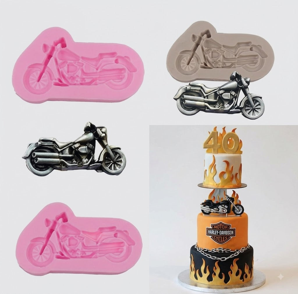 Bike Silicone Mold – Premium Bike-Shaped Chocolate & Cake Decoration Mold