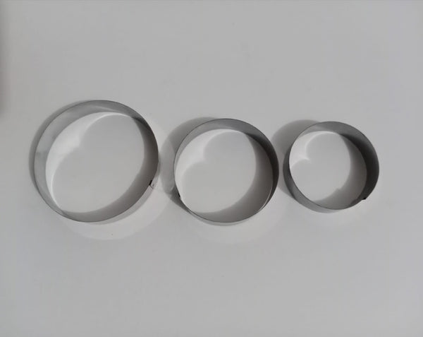 3 Pcs Round Cutter