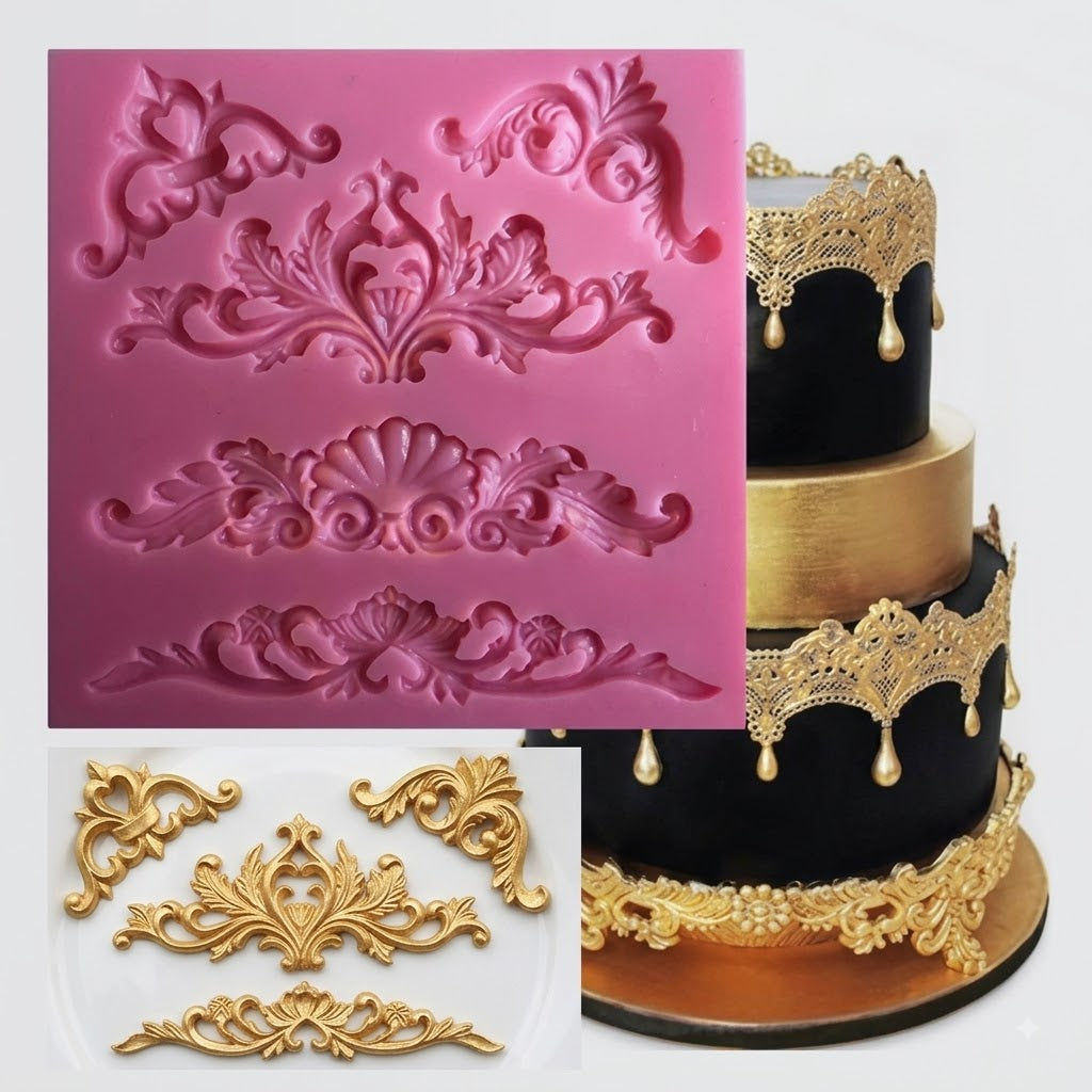 Baroque Silicone Mold – Premium Decorative Cake & Chocolate Mold