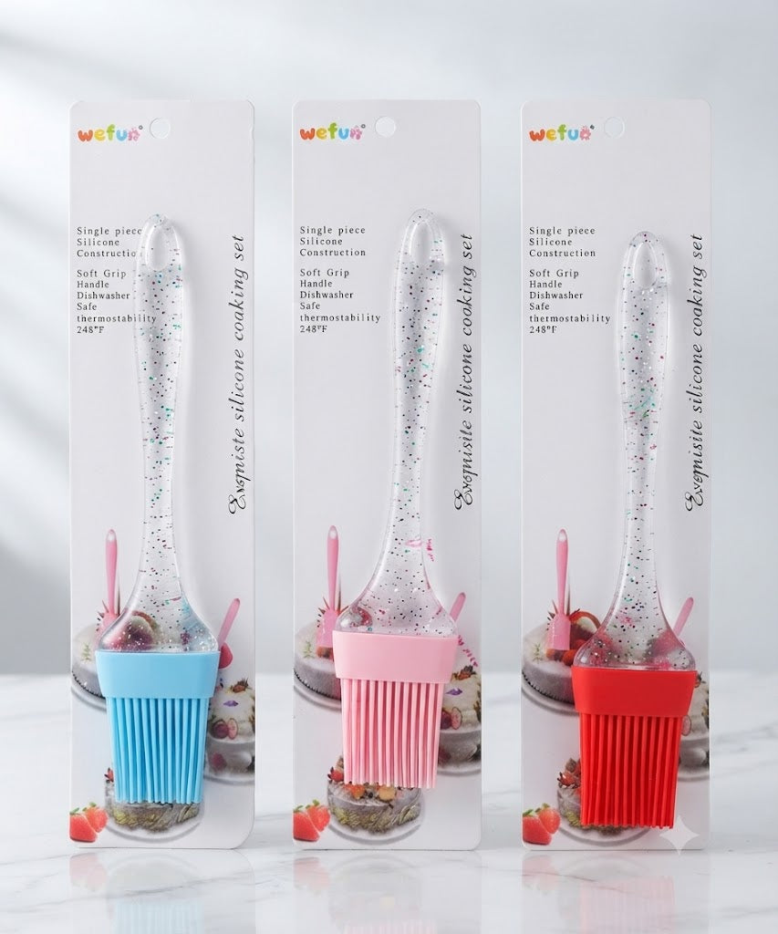Acrylic Handle Pastry Brush – Premium Baking Brush for Butter, Egg Wash & Cake Decorating