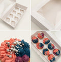 8 Cupcakes Transparent Lid Box – Premium Clear Lid Cupcake Packaging Box
