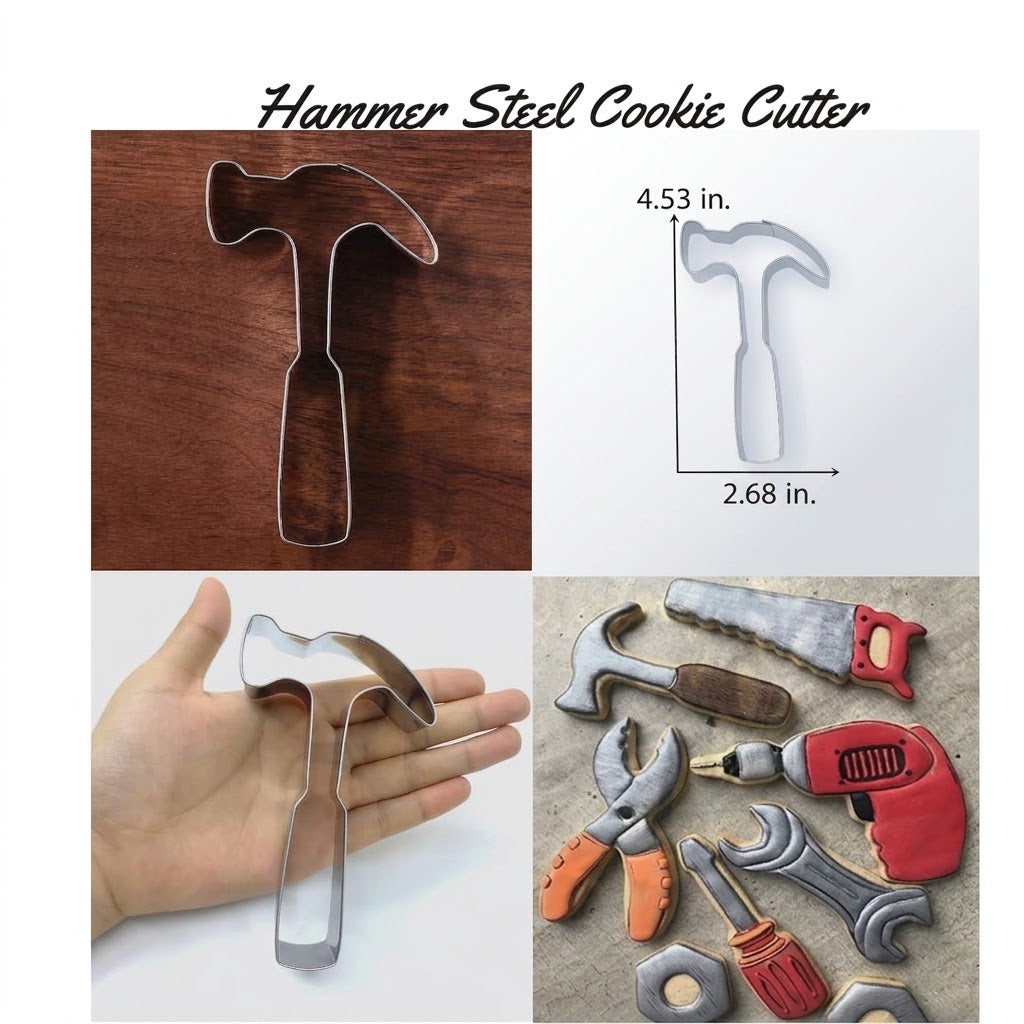 Hammer Steel Cookie Cutter – Fondant & Cookie Decorating Tool