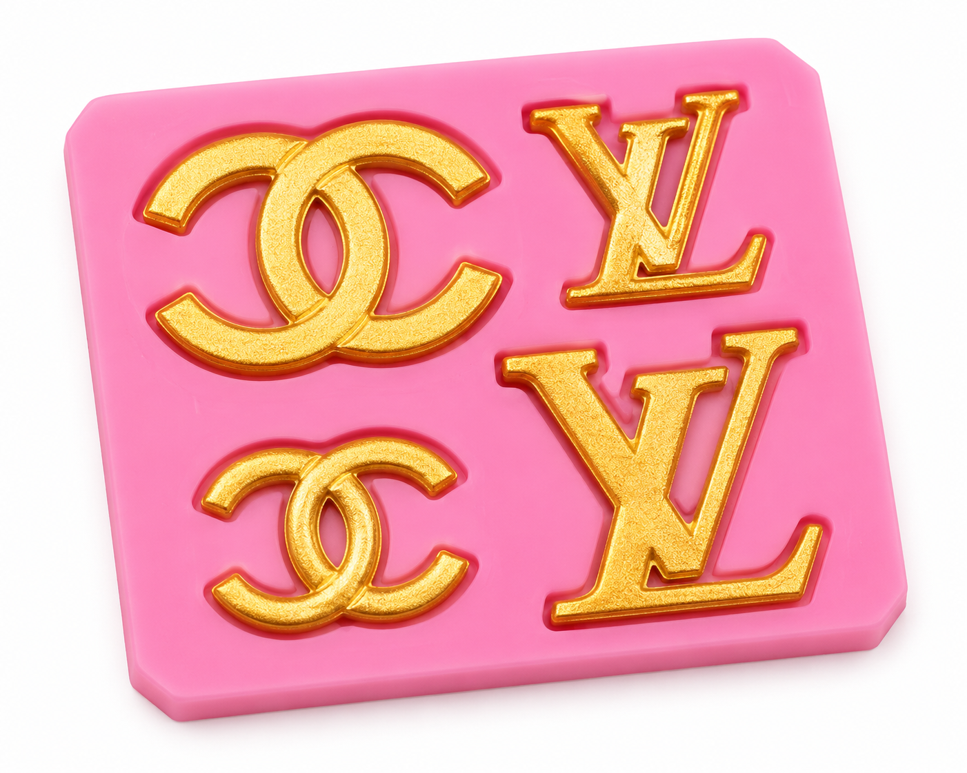 LV Silicone Mold – Premium LV Logo Chocolate & Cake Decoration Mold