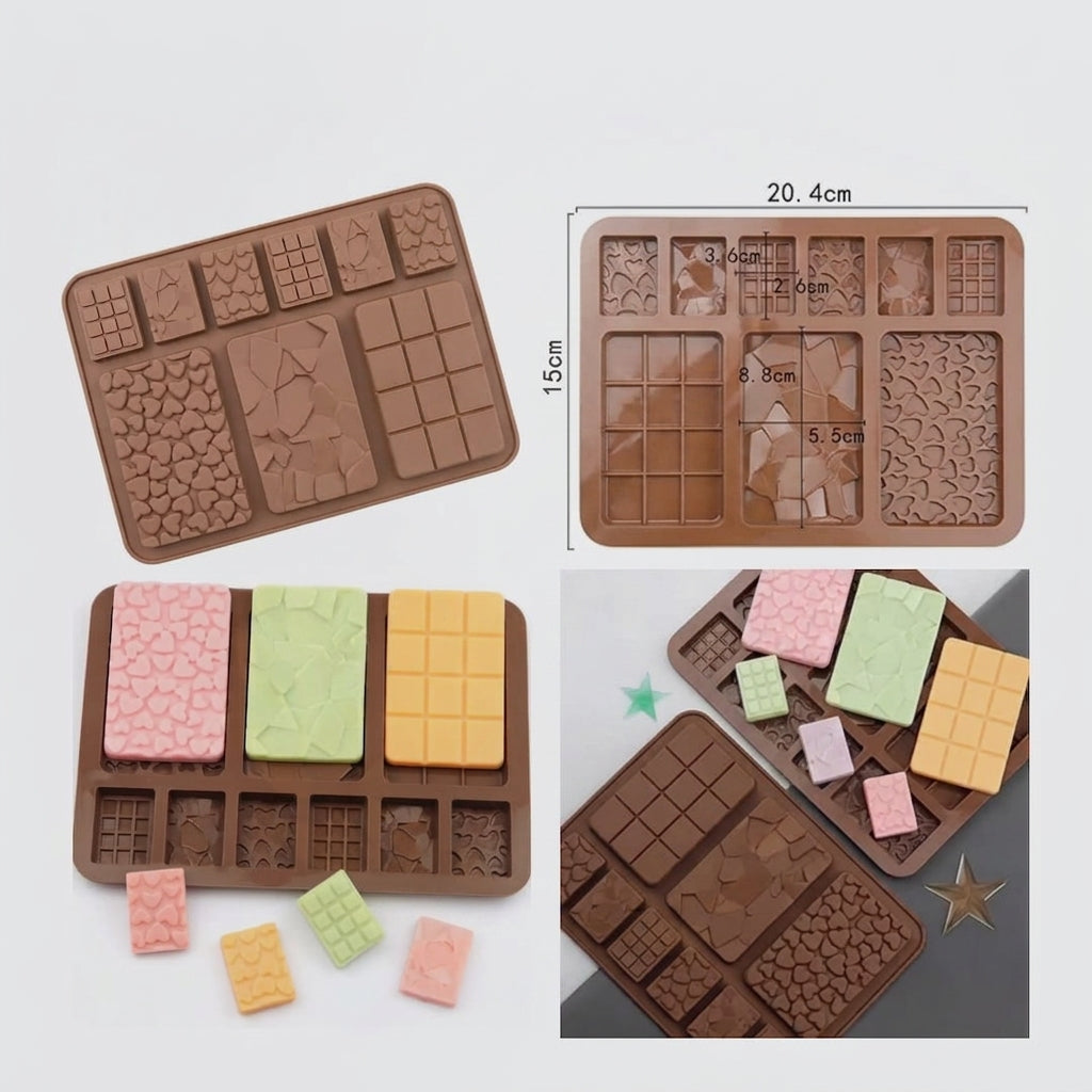 9 Cavity Chocolate Bar Mold – Chocolate Making Mold