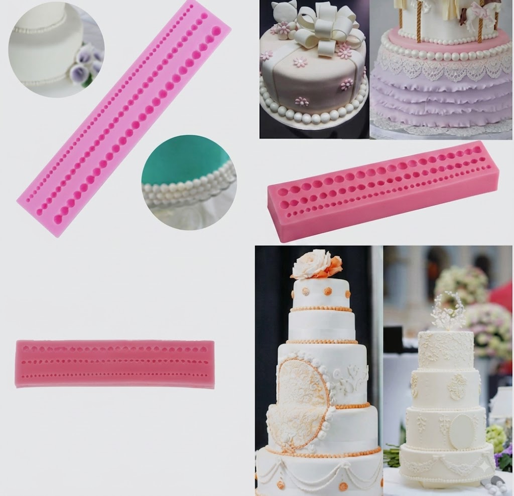 3 Cavity Pearl Silicone Mold – Premium Pearl-Shaped Chocolate & Cake Decoration Mold