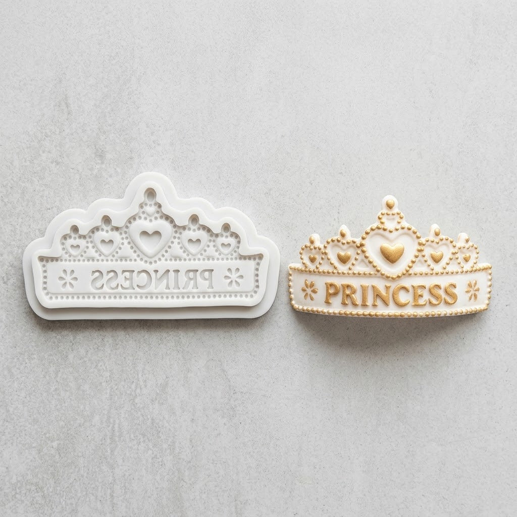 Princess Crown Silicone Mold – Premium Crown-Shaped Chocolate & Cake Decoration Mold