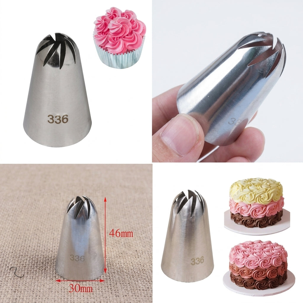 336 Icing Nozzle – Specialty Piping Tip for Decorative Cake Designs