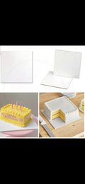 6 Inch White Square Base