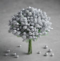 Silver Flower Stamens – Metallic Artificial Floral Stamens for Sugar Flowers, Cake Decorating & DIY Crafts