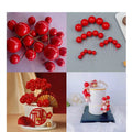 Red Faux Balls Pack of 20 Pcs – Decorative Craft & Party Accessories