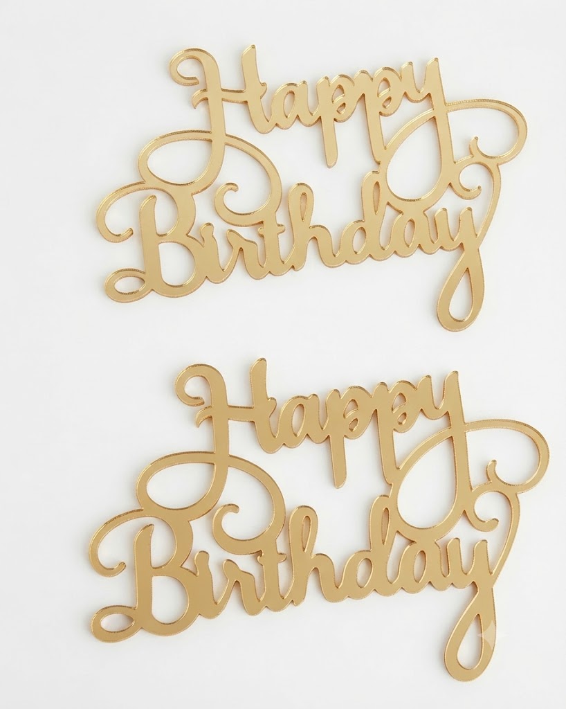 Happy Birthday Cake Cutouts – Pack of 10 Pcs | Premium Birthday Cake Decoration Cutouts