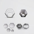 5 Pcs Steel Hexagon Shape Cutters – Fondant & Cookie Decorating Set