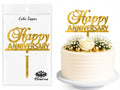 Happy Anniversary Cake Topper – Premium Anniversary Cake Decoration for Couples
