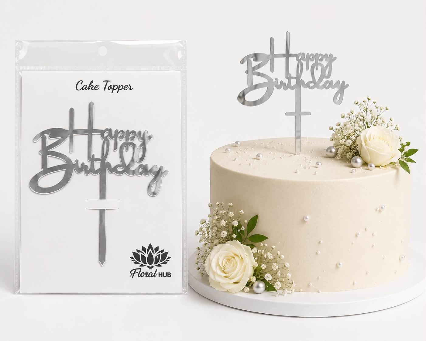 Happy Birthday Cake Topper – Premium Birthday Cake Decoration for Kids & Adults