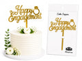 Happy Engagement Cake Topper – Premium Engagement Party Cake Decoration