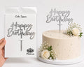 Happy Birthday Cake Topper – Elegant Birthday Cake Decoration for Kids & Adults