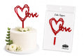 Love Cake Topper – Premium Romantic Cake Decoration for Weddings, Anniversaries & Valentine's Day