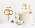 Ring Cake Topper – Elegant Engagement, Wedding & Anniversary Cake Decoration