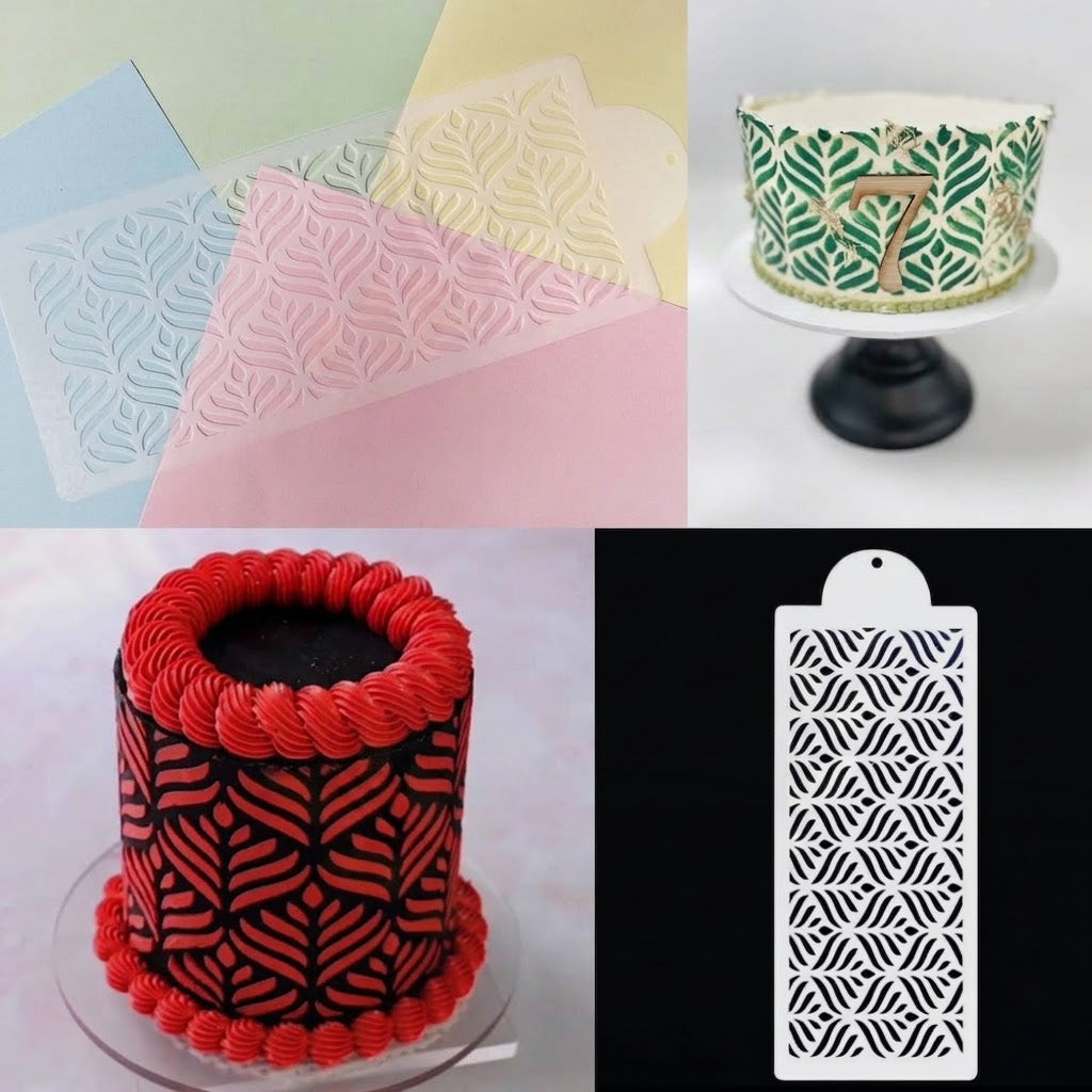Wheat Design Stencil – Elegant Cake & Fondant Decorating Stencil