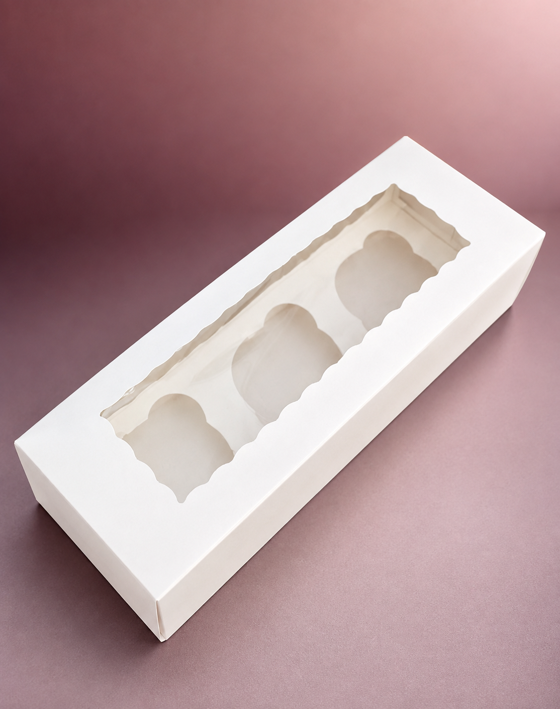 3 Cupcakes Box – Premium Cupcake Packaging Box for Safe Storage & Delivery