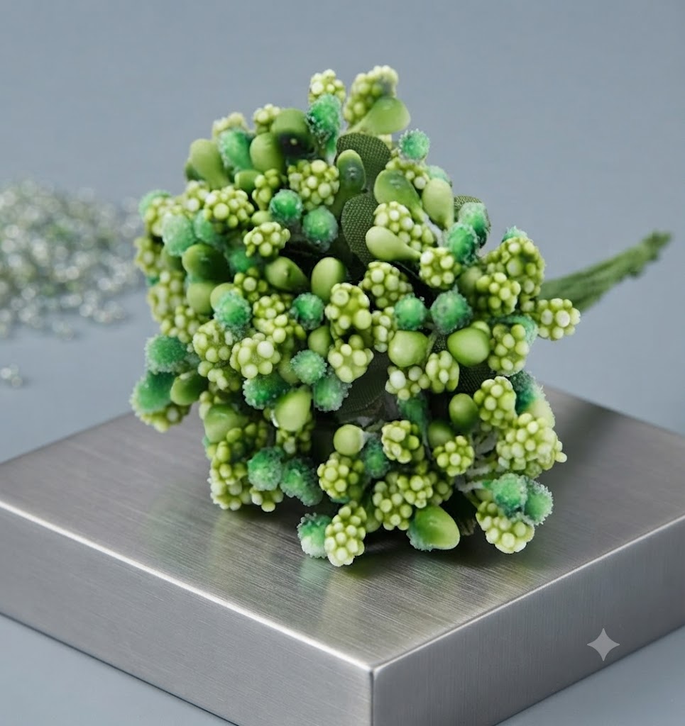 Green Flower Stamens – Artificial Floral Stamens for Sugar Flowers, Cake Decorating & DIY Crafts