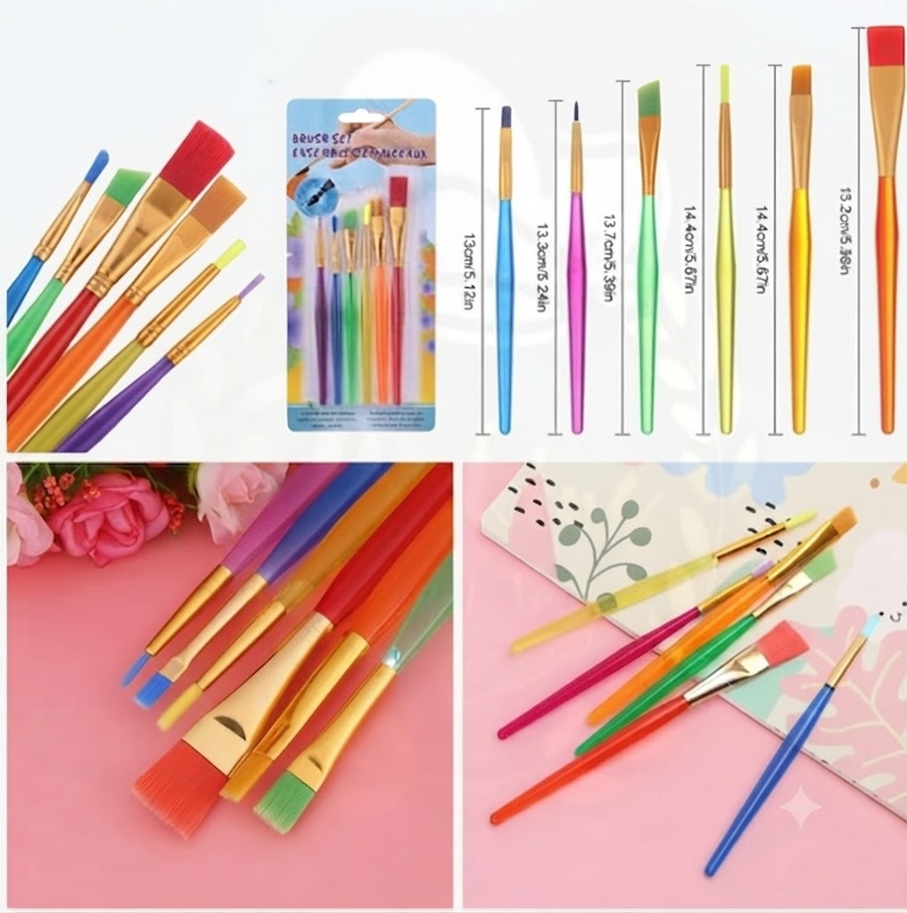 Artist Brush Set – Professional Paint Brushes for Cake Decorating, Edible Painting & DIY Art Crafts