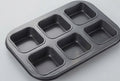 6 Cavity Non-Stick Brownie Pan – Individual Brownie Baking Pan for Brownies, Cakes & Desserts
