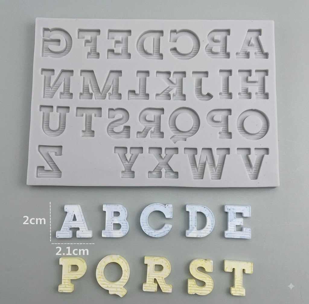 Alphabet Silicone Mold – Premium Letter-Shaped Chocolate & Cake Decoration Mold