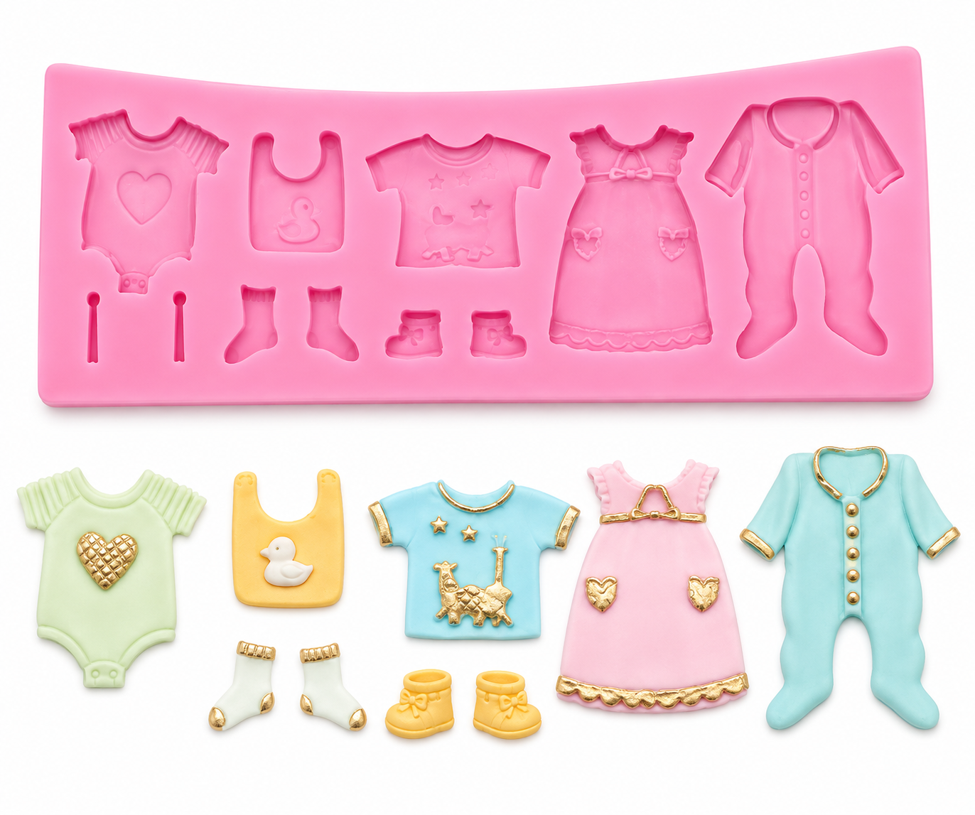 Clothes Silicone Mold – Premium Clothing-Shaped Chocolate & Cake Decoration Mold
