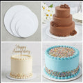 5 Inch Round White Cake Base Board – Premium Heavy Duty Cake Drum for Cake Display & Decoration