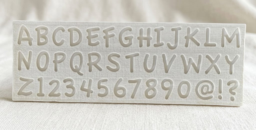 Alphabet & Number Silicone Mold – Premium Letter & Number Chocolate & Cake Decoration Mold