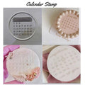 Calendar Stamp – Fondant & Cake Decorating Tool