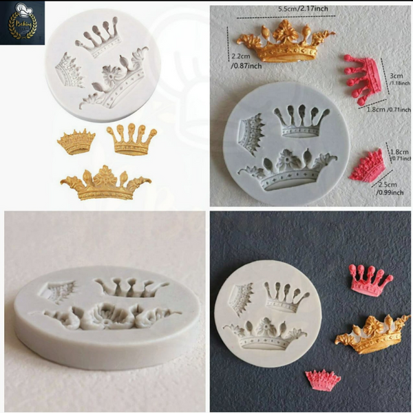 3 Cavity Small Crown Silicone Mold
