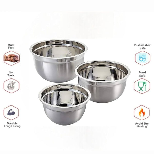 Stainless Steel Mixing Bowl – Large