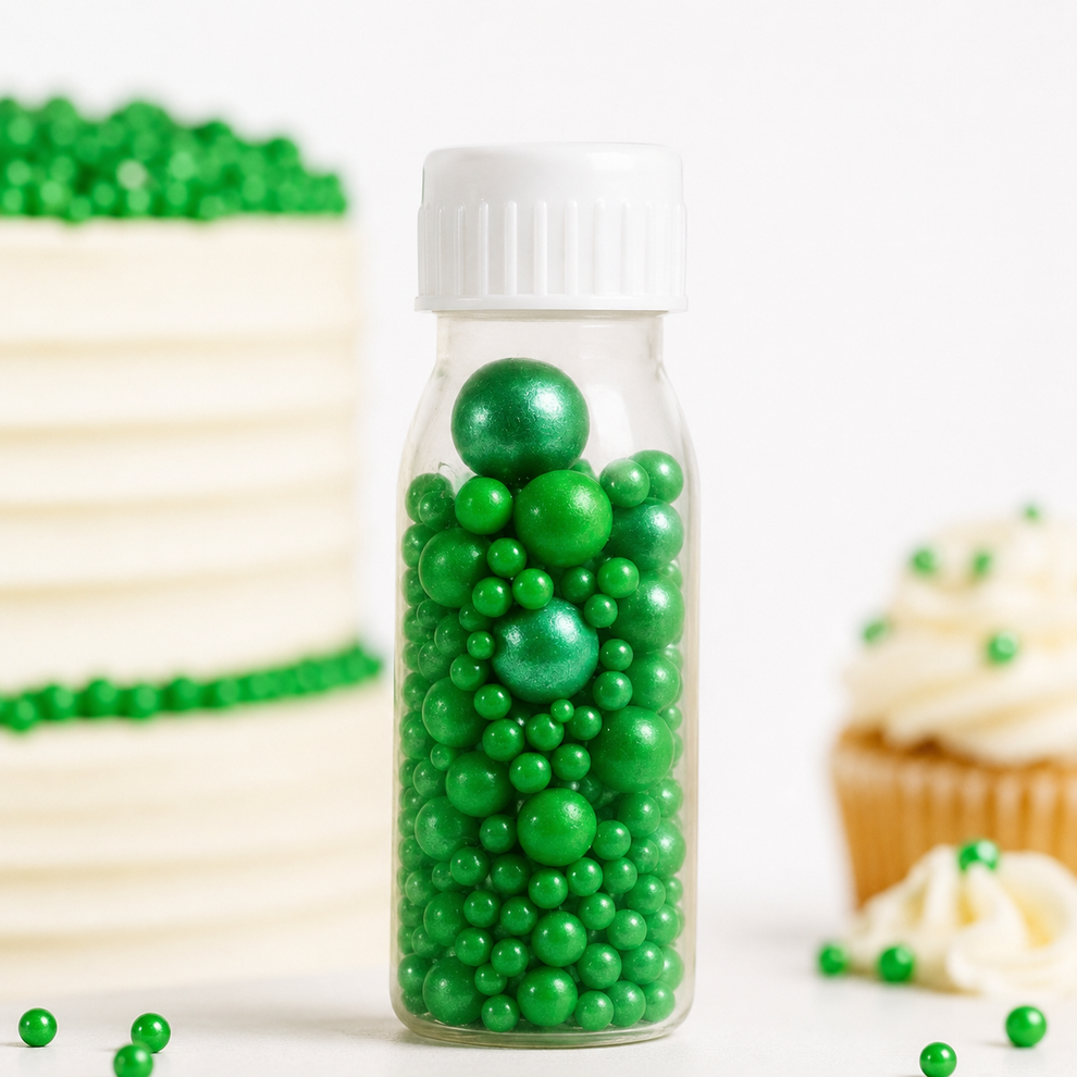 Green Sprinkles 25g Bottle – Vibrant Edible Topping for Cakes, Cupcakes & Desserts