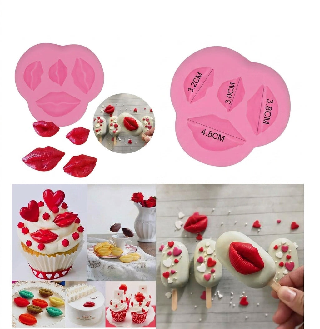Lip Silicone Mold – Chocolate, Fondant, Candy & Cake Decoration Mold